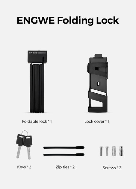 Candado de bicicleta plegable universal